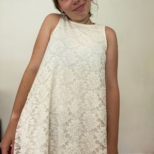 White lace dress